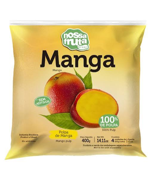 Polpa de manga nossa fruta 400g